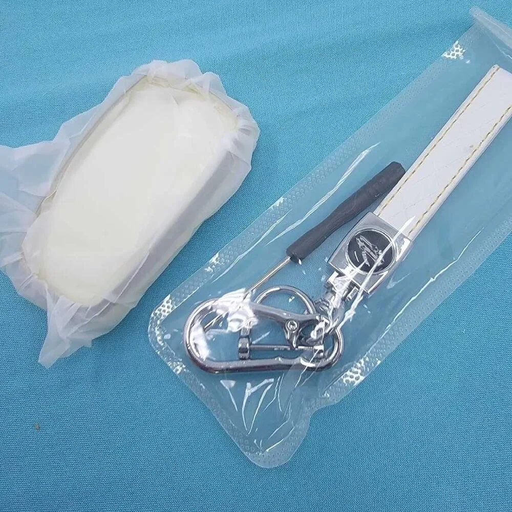 Ford F150 F250 F350 Explorer Mustang Fusion Key Fob Cover Case White Leather